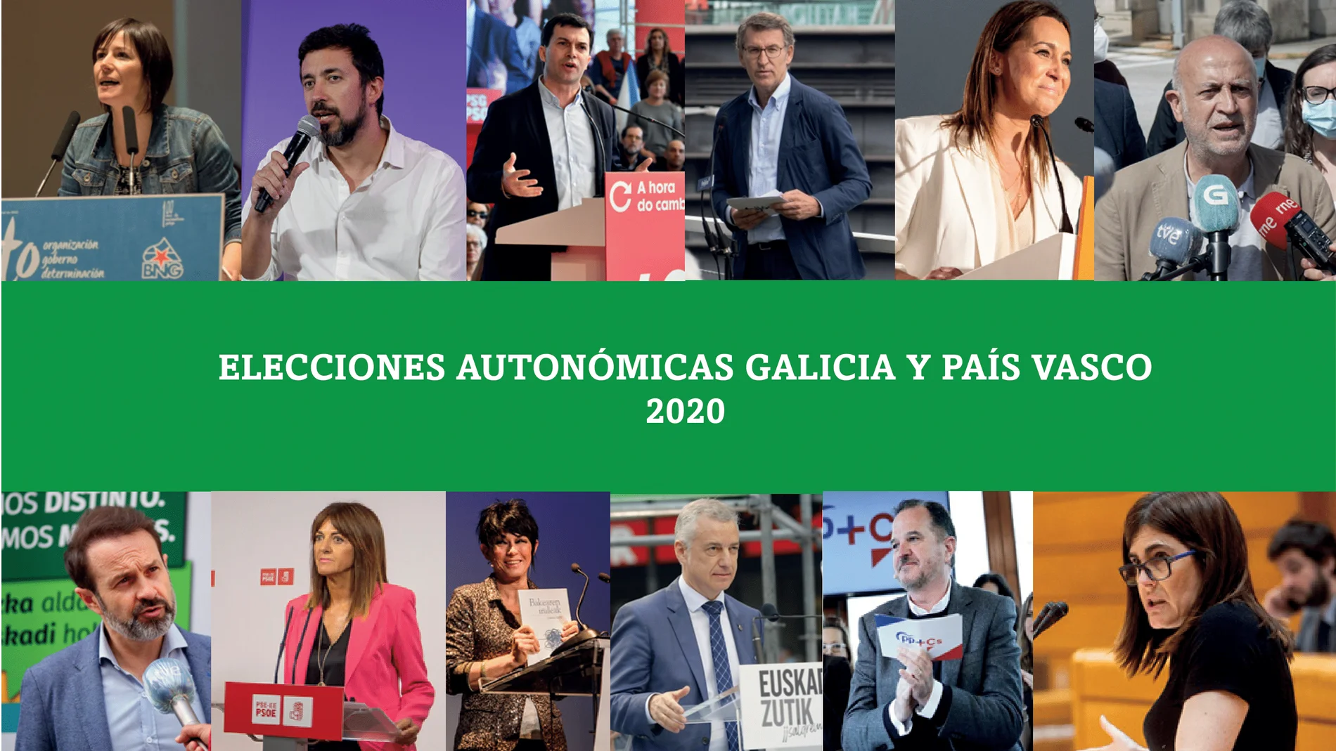 ¿Dónde votan los candidatos de las elecciones vascas y gallegas?