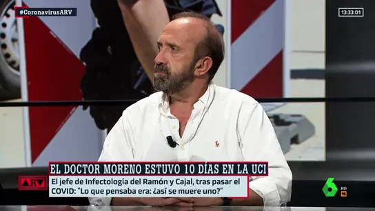 El doctor Santiago Moreno, jefe del servicio de enfermedades infecciosas del Hospital Universitario Ramón y Cajal. moreno