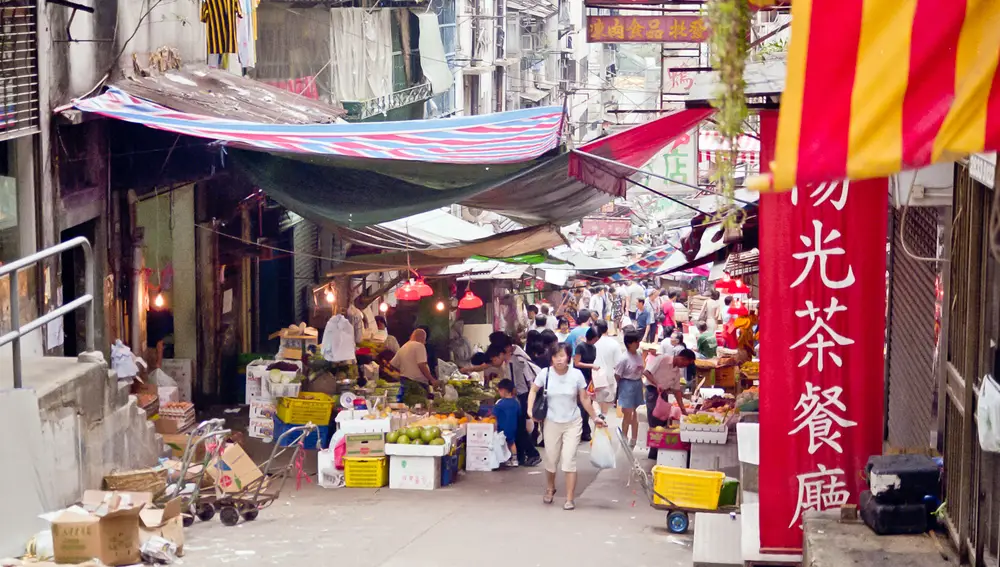Mercado en Hong Kong