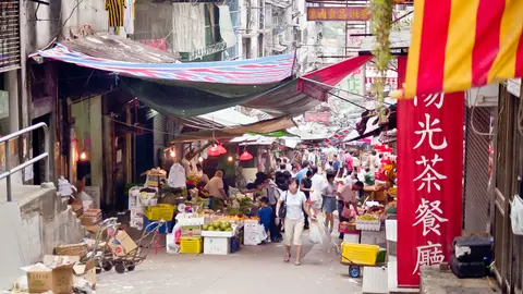 Mercado en Hong Kong Mercado en Hong Kong