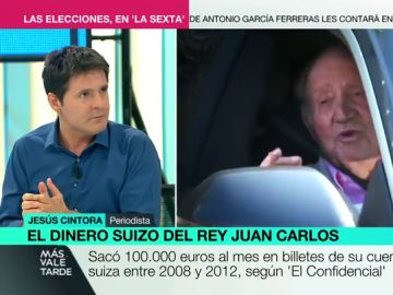 Jesús Cintora, sobre las cuentas de Juan Carlos I: "Algunos amaban mucho a España, pero el sexo lo tenían con Suiza" Jesús Cintora, sobre las cuentas de Juan Carlos I: "Algunos amaban mucho a España, pero el sexo lo tenían con Suiza"