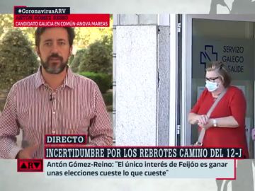 El candidato de Galicia en Común a la Xunta, Antón Gómez Reino El candidato de Galicia en Común a la Xunta, Antón Gómez Reino