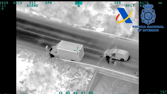 Imagen de la persecución policial a una banda de narcotraficantes Imagen de la persecución policial a una banda de narcotraficantes