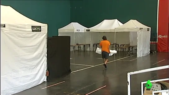 Imagen de un local electoral en Euskadi Imagen de un local electoral en Euskadi