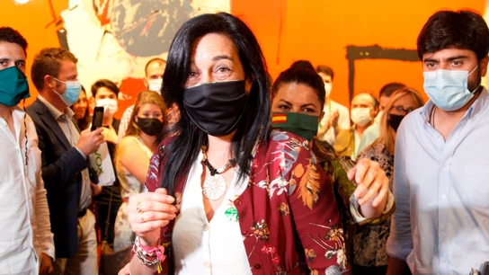 Amaya Martínez Grisaleña, tras conseguir entrar en el Parlamento vasco Amaya Martínez Grisaleña, tras conseguir entrar en el Parlamento vasco