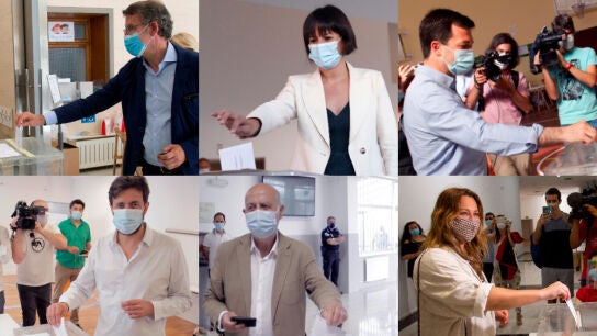 Los candidatos a la Xunta de Galicia