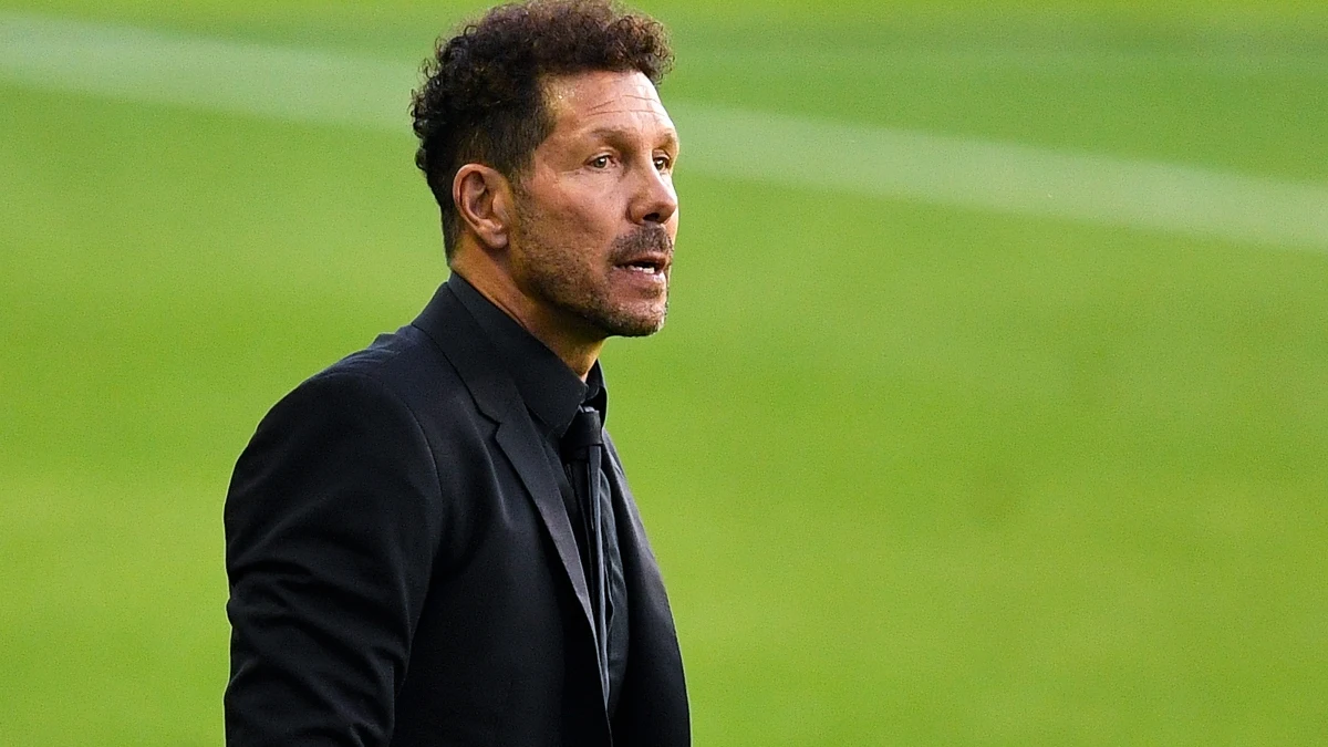 Simeone, durante un partido