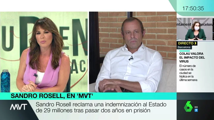 Sandro Rosell, sobre su indemnización: "Hay que poner un valor, pero la muerte en vida de dos años no tiene precio"