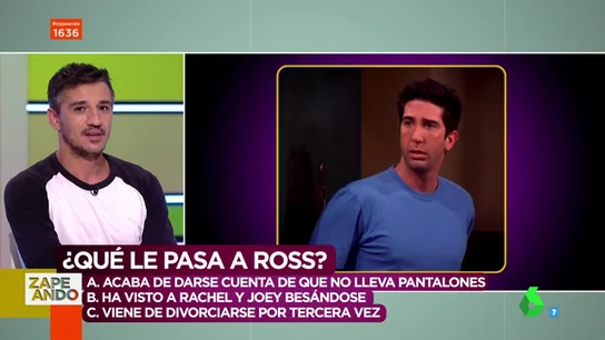 ¿Qué le pasa a Ross en esta secuencia de 'Friends'? y otros momentos del cine que pondrán a prueba tu capacidad interpretativa ¿Qué le pasa a Ross en esta secuencia de 'Friends'? y otros momentos del cine que pondrán a prueba tu capacidad interpretativa
