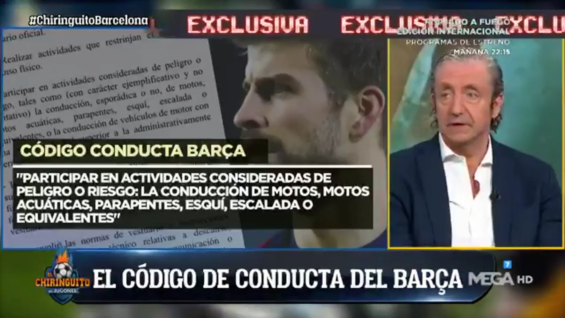 Documento exclusivo: Piqué contraviene el código de conducta del Barcelona