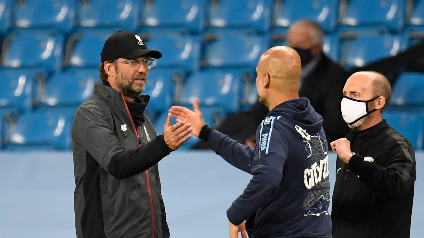 Jürgen Klopp y Pep Guardiola Jürgen Klopp y Pep Guardiola