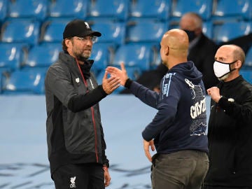 Jürgen Klopp y Pep Guardiola Jürgen Klopp y Pep Guardiola