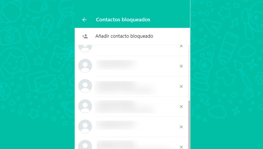 Bloquear en Whatsapp Web