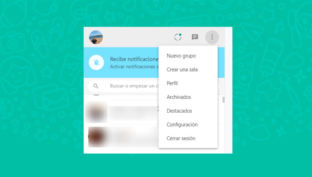 Bloquear en Whatsapp Web