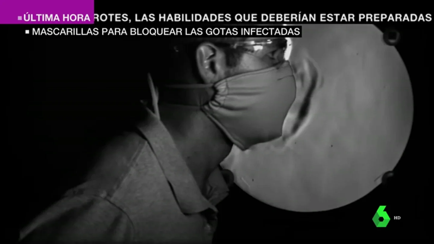 La forma en la que sale el aire, clave: así se propaga el coronavirus con y sin mascarilla La forma en la que sale el aire, clave: así se propaga el coronavirus con y sin mascarilla