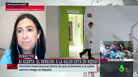 La responsable de derechos económicos, sociales y culturales en Amnistía Internacional España, Marta Mendiola ai