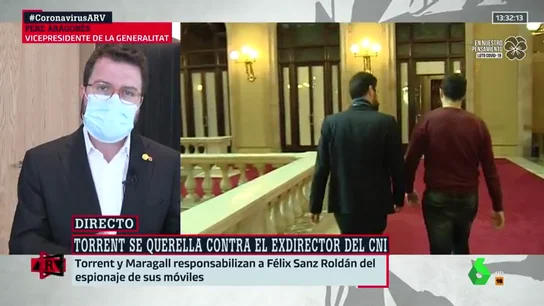El vicepresidente de la Generalitat, Pere Aragonès aragonés