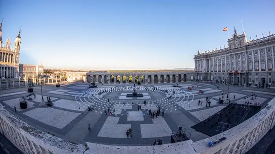 Vista general del Patio de la Armería del Palacio Real. Vista general del Patio de la Armería del Palacio Real.