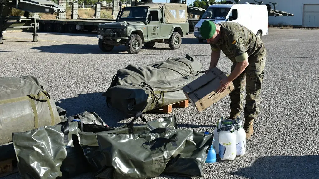 El Ejército se despliega en Albalate para prestar apoyo por un brote de Covid