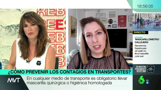 ¿Cómo viajar con coronavirus?: los consejos de Déborah García para evitar el contagio en el tren y el avión ¿Cómo viajar con coronavirus?: los consejos de Déborah García para evitar el contagio en el tren y el avión