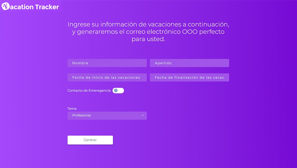 Generador de correo automático