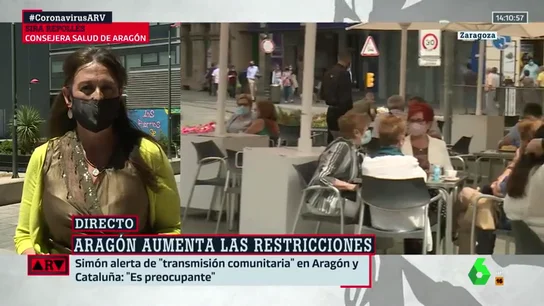 La consejera de Sanidad de Aragón, Sira Repollés. repolles