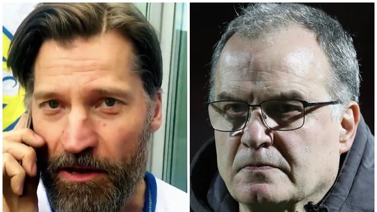 NIkolaj Coster-Waldau, Jaime Lannister en Juego de Tronos, y Marcelo Bielsa NIkolaj Coster-Waldau, Jaime Lannister en Juego de Tronos, y Marcelo Bielsa