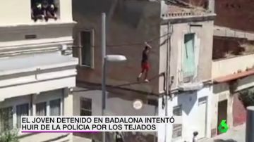 El vídeo en el que la Guardia Urbana detiene a un okupa mientras intenta huir por cables de alta tensión