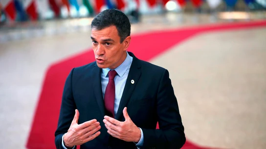 El presidente del Gobierno, Pedro Sánchez, comparece en Bruselas El presidente del Gobierno, Pedro Sánchez, comparece en Bruselas