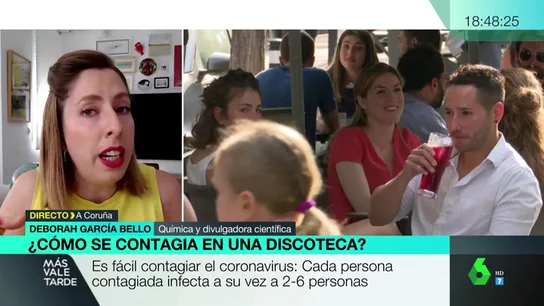 Deborah García: "Lo mejor para mantener el ocio es llevar mascarilla en las terrazas y solo quitarla para tomar el sorbo" Deborah García: "Lo mejor para mantener el ocio es llevar mascarilla en las terrazas y solo quitarla para tomar el sorbo"