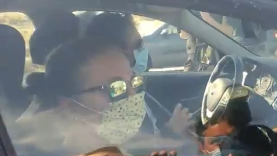 Francisca González a su salida de prisión con el tercer grado Francisca González a su salida de prisión con el tercer grado