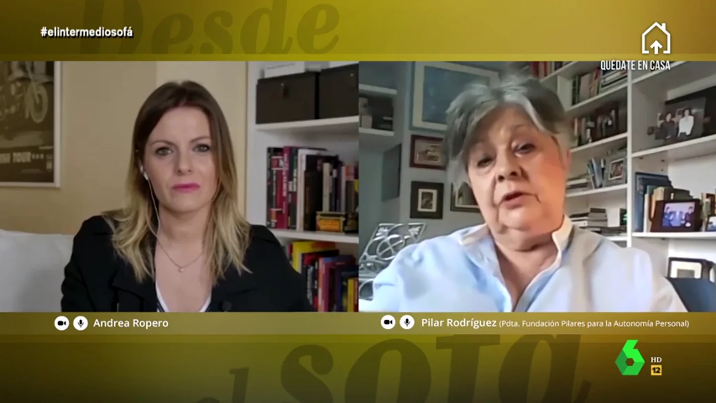 Andrea Ropero entrevistó en El Intermedio a Pilar Rodríguez, Andrea Ropero entrevistó en El Intermedio a Pilar Rodríguez,