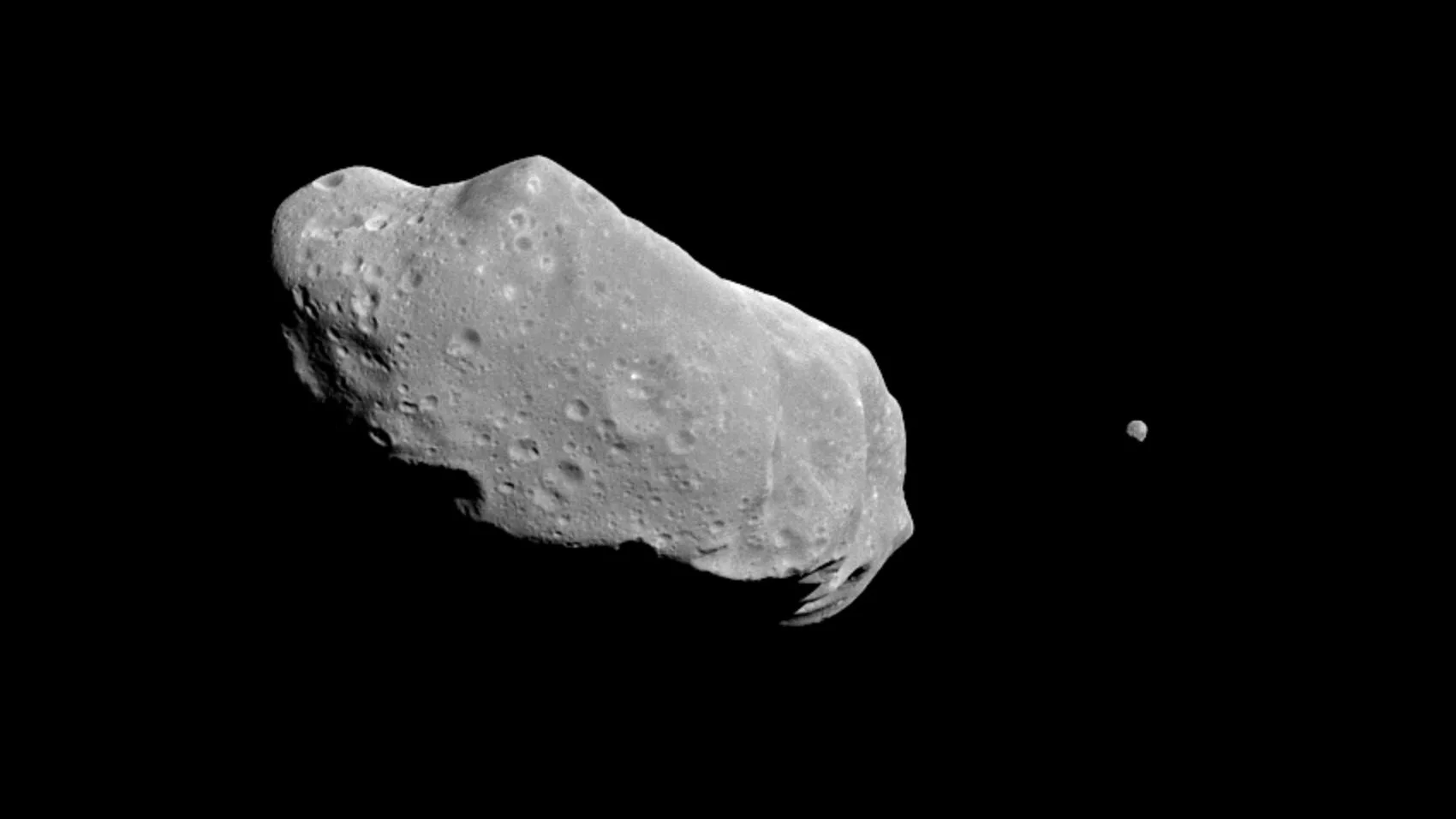 Un asteroide que se acercó a la Tierra en una imagen de archivo