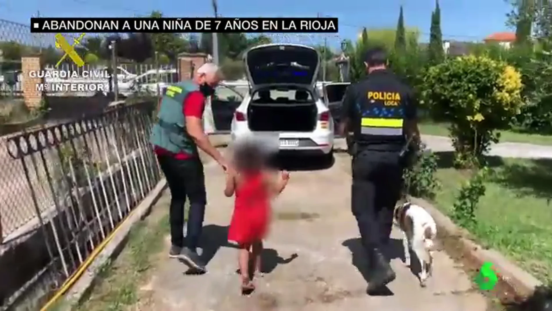 Habla el guardia civil que halló a la niña de siete años abandonada por la pareja de su madre en La Rioja: "Te llega, te choca"