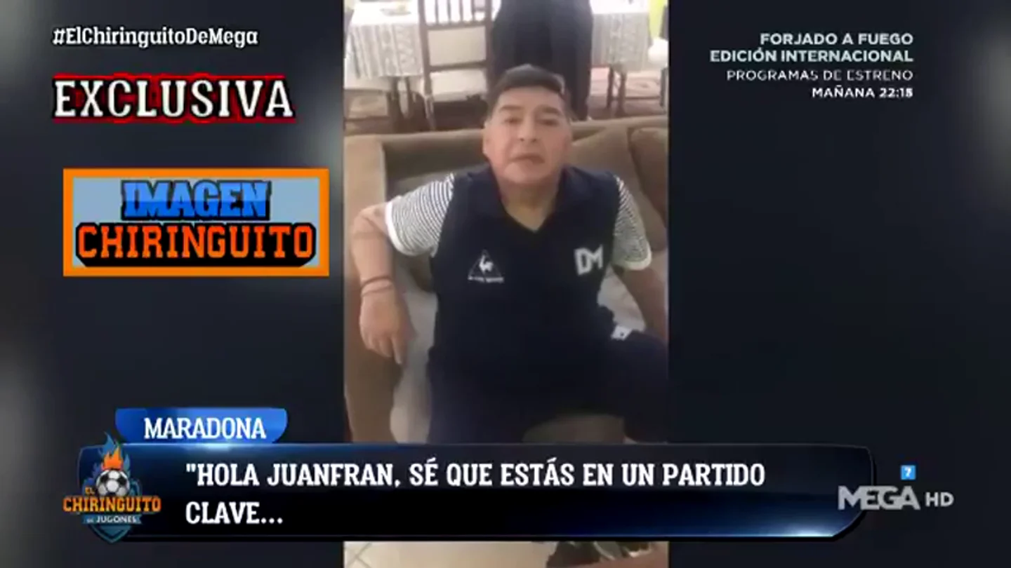 Exclusiva 'El Chiringuito': El vídeo de Maradona que motivó al Lugo para conseguir la permanencia Exclusiva 'El Chiringuito': El vídeo de Maradona que motivó al Lugo para conseguir la permanencia