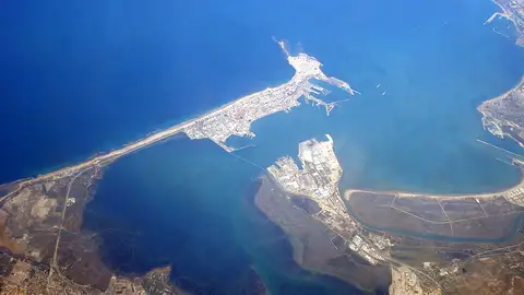 Vista aérea de la Bahía de Cádiz Vista aérea de la Bahía de Cádiz
