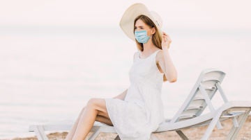 Ir a la playa con mascarilla