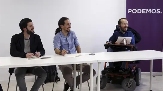 Juanma del Olmo, Pablo Iglesias y Pablo Echenique Juanma del Olmo, Pablo Iglesias y Pablo Echenique