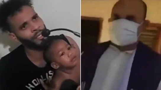 Secuestrador con un bebé y un falso cura Secuestrador con un bebé y un falso cura