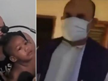 Secuestrador con un bebé y un falso cura Secuestrador con un bebé y un falso cura