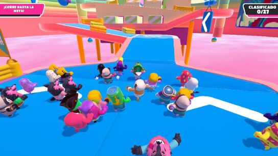 Caos en la línea de salida