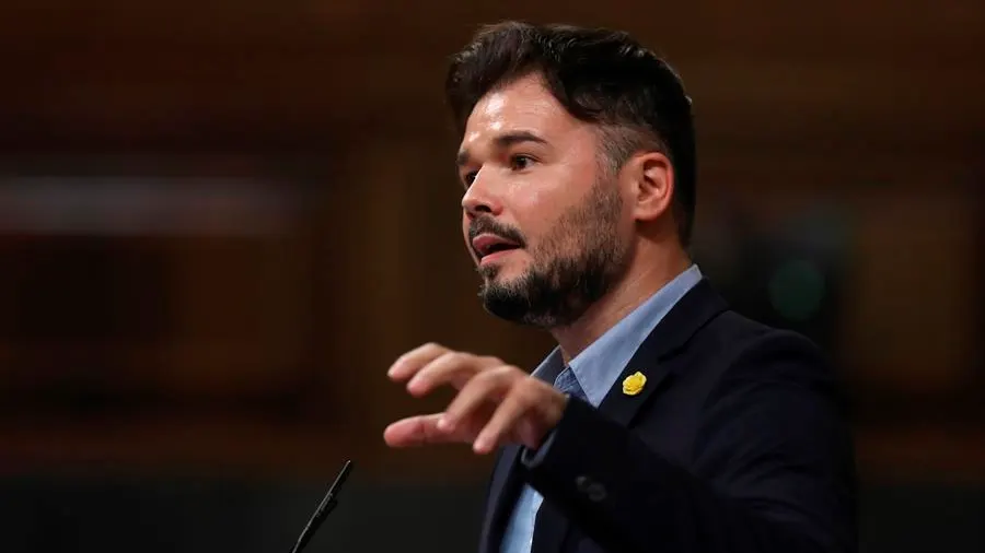 El portavoz de ERC, Gabriel Rufián. 