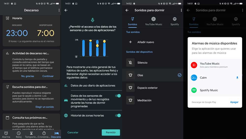 Estableciendo un horario
