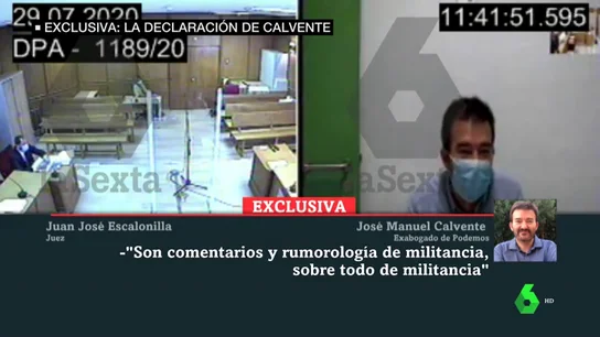 Exclusiva: la declaración del exabogado de Podemos ante el juez Exclusiva: la declaración del exabogado de Podemos ante el juez
