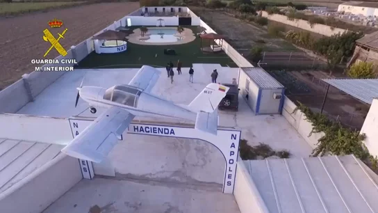 Vista de la Hacienda de uno de los cabecillas de la organización desmantelada. Vista de la Hacienda de uno de los cabecillas de la organización desmantelada.