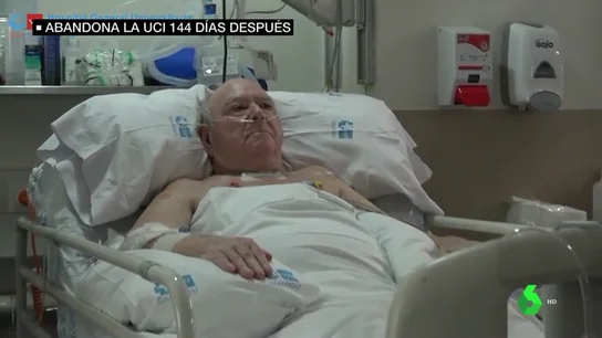 Pedro sale de la UCI después de 144 días ingresado por coronavirus Pedro sale de la UCI después de 144 días ingresado por coronavirus