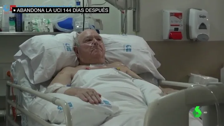 Pedro sale de la UCI después de 144 días ingresado por coronavirus