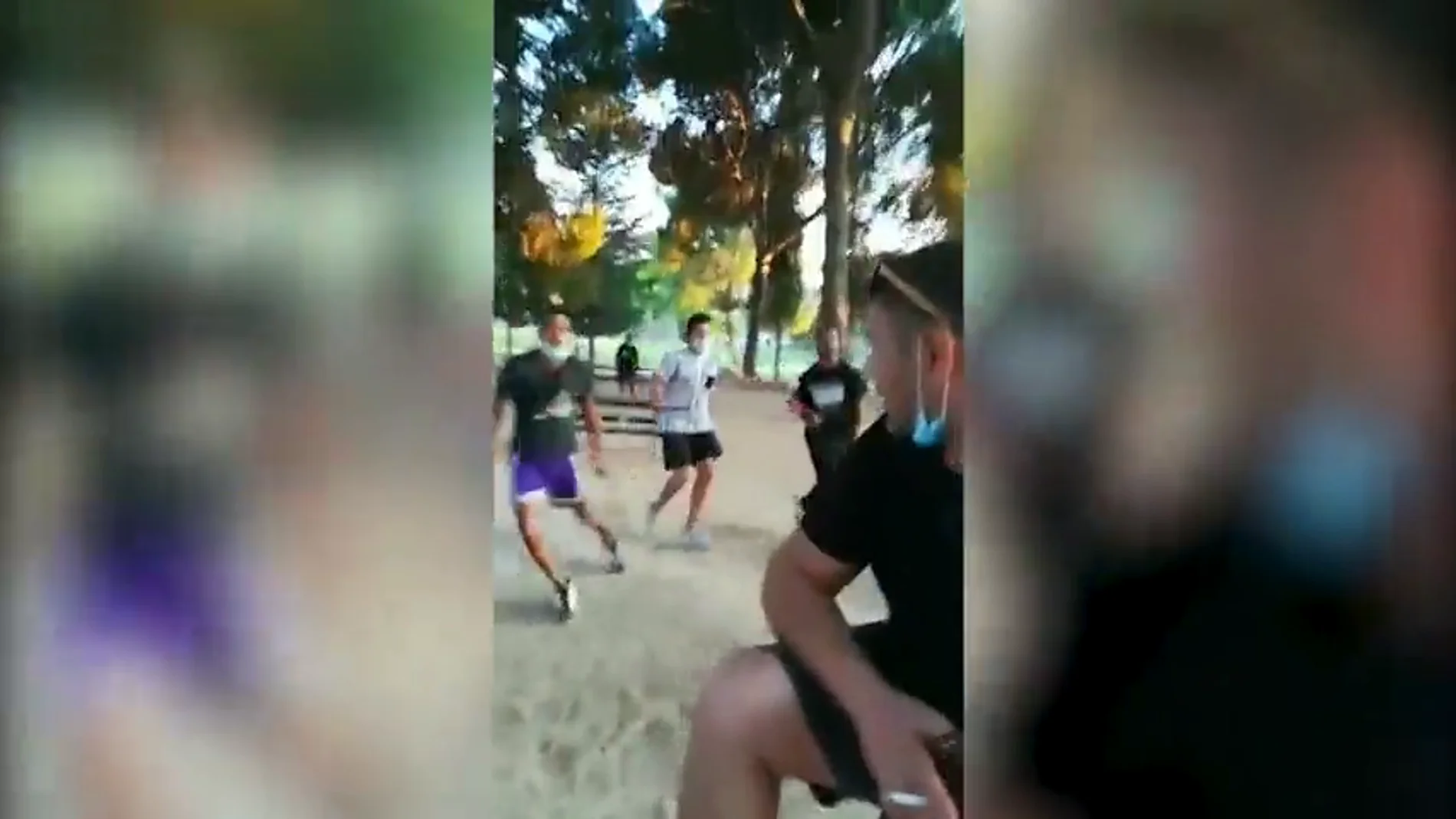 Multitudinaria pelea a machetazos en un parque en Zaragoza