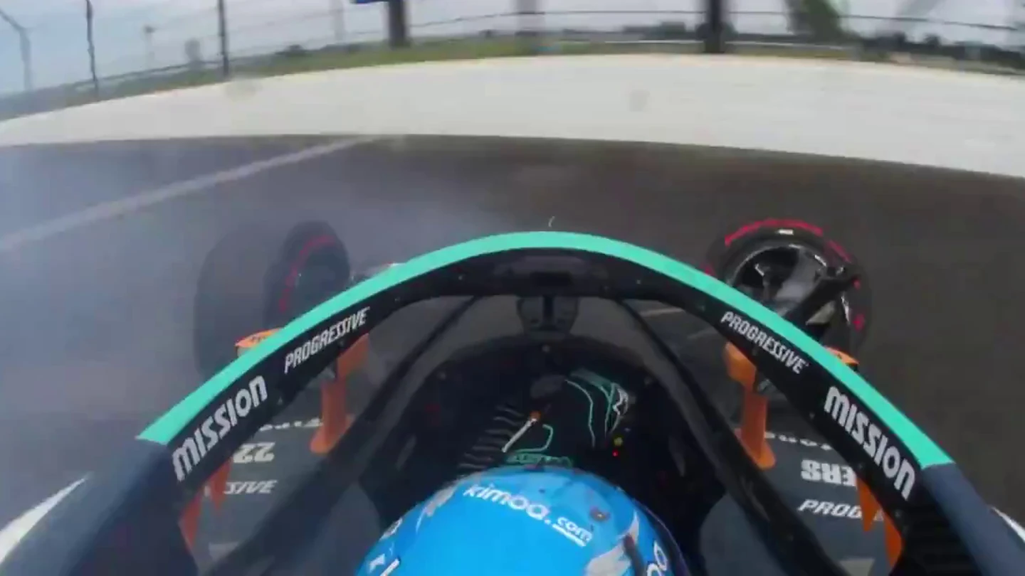 Accidente de Fernando Alonso en las 500 Millas de Indianápolis Accidente de Fernando Alonso en las 500 Millas de Indianápolis