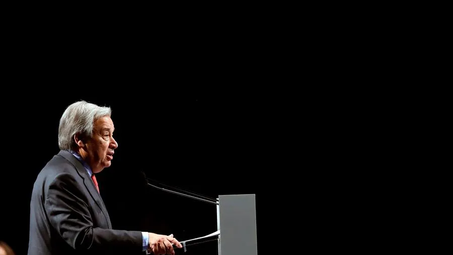 El secretario general de la ONU, António Guterres. 